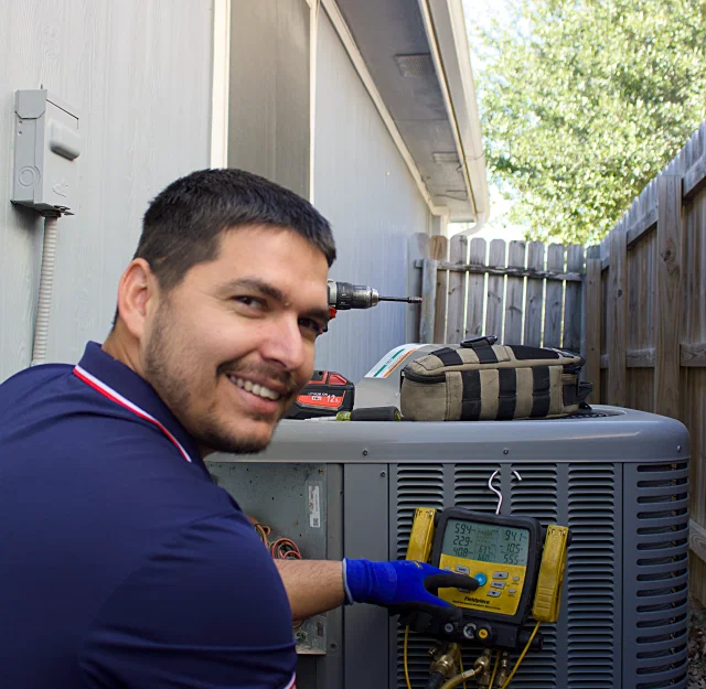 Professional HVAC technicians at CaribeTex